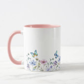 Wilde Bloemen en Vlinders Rand Mok (Links)