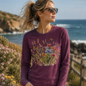 Wilde Bloemen en Vlinders Tri-Blend Shirt