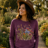 Wilde Bloemen en Vlinders Tri-Blend Shirt