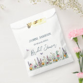 Wilde bloemen en vlinders vrijgezellenfeest beguns bedankzakje (Gezegeld)