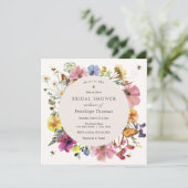 Wilde bloemen en Vrijgezellenfeest van de MidSumme Kaart (Staand voorkant)