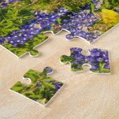 Wilde bloemen en windmolens in Texas Hill Country Legpuzzel (Zijkant)