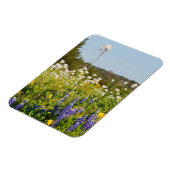 Wilde bloemen en windmolens in Texas Hill Country Magneet (Linkerzijde)
