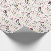 wilde bloemen en zonescherm Birthday Cadeaupapier (Hoek)