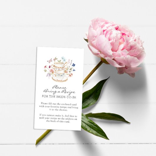 Wilde Bloemen Envelopkaart Informatiekaartje
