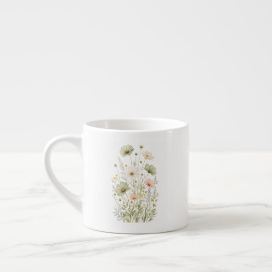 Wilde bloemen espresso kop (Links)