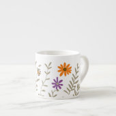 Wilde bloemen espresso kop (Voorkant rechts)