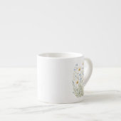 Wilde bloemen espresso kop (Voorkant rechts)