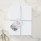 Wilde bloemen eucalyptus groen trouwdag bedankt cadeaulabel (Met Touw)