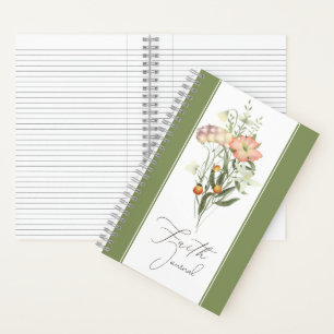 Wilde bloemen Faith journaal Notitieboek