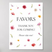 Wilde bloemen favor poster (Voorkant)