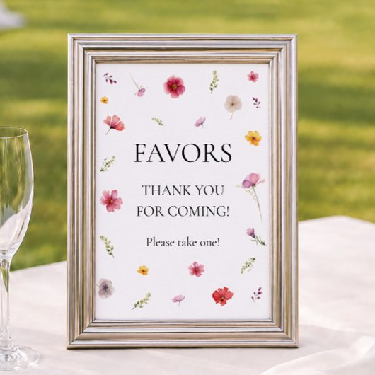 Wilde bloemen favor poster