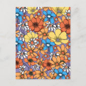 Wilde bloemen feestdagenkaart (Voorkant)