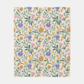Wilde Bloemen Fleece Deken (Voorkant)