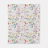Wilde bloemen fleece deken (Voorkant)