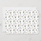 Wilde bloemen Floral Baby eerste verjaardag Kaart (Achterkant)