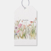 Wilde bloemen Floral Cadeaulabel (Voorkant)
