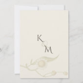 Wilde bloemen Floral Elegant Daisy Boho Wedding Kaart (Achterkant)