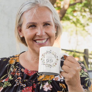 Wilde bloemen Floral   Mijn favoriete mensen noeme Koffiemok