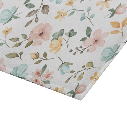 Wilde bloemen Floral Snijplank (Hoek)