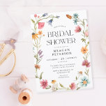 Wilde bloemen Floral Spring Bridal Shower Invitati Kaart<br><div class="desc">Viel je bruid om te worden met deze Waterverf Floral Spring Vrijgezellenfeest! Het ontwerp is perfect voor elk baby shower en wordt geleverd met passende labels om het gelukkige nieuws te delen.</div>