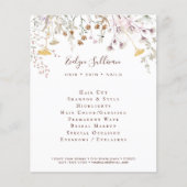 Wilde bloemen flyer (Voorkant)