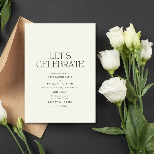 Wilde bloemen foto eindexamenfeest middelbare scho aankondiging