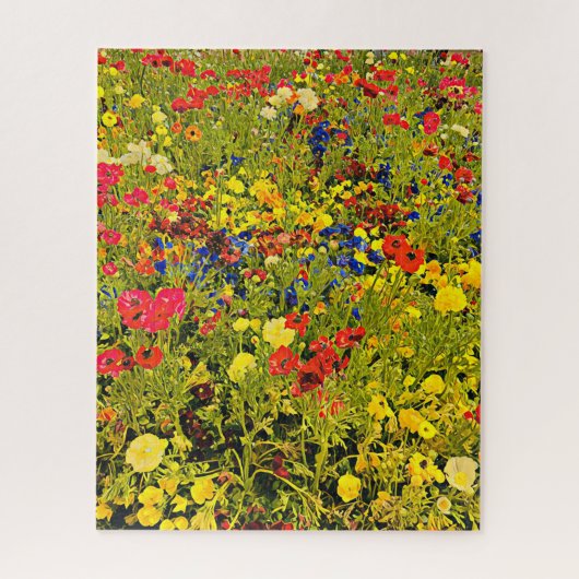 Wilde bloemen fotograferen puzzel (Verticaal)