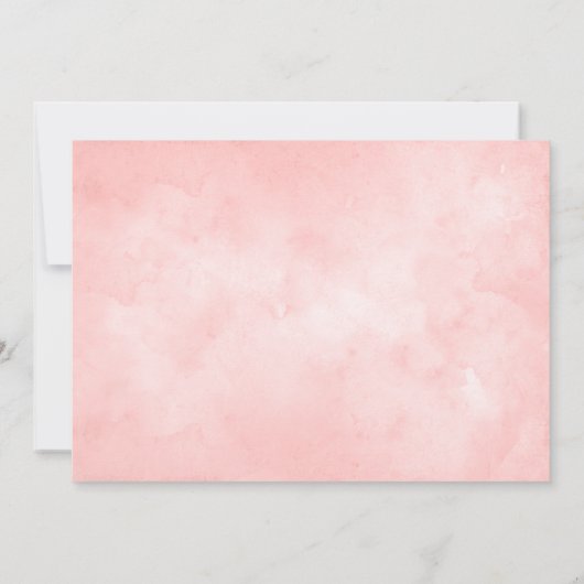 Wilde bloemen Fotouitnodiging baby shower Kaart (Achterkant)