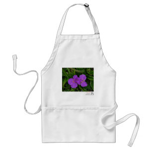 Wilde bloemen Fuchsia Spiderwort Hot Springs Gifts Standaard Schort
