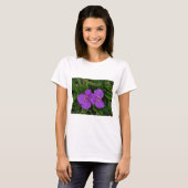 Wilde bloemen Fuchsia Spiderwort Hot Springs Gifts T-shirt (Voorkant volledig)