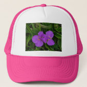 Wilde bloemen Fuchsia Spiderwort Hot Springs Gifts Trucker Pet (Voorkant)