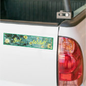 Wilde bloemen - Ga!.. Wild! Bumpersticker (Op Truck)