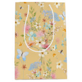 Wilde bloemen Gele vlinderbloemknol Medium Cadeauzakje (Voorkant)