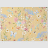 Wilde bloemen Gele vlinderbloemknol Tissuepapier (Voorkant)