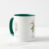 Wilde bloemen geloof hoop liefde mok (Voorkant links)