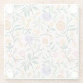 Wilde Bloemen Glazen Onderzetter (Achterkant)