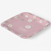 Wilde Bloemen Groene Tuin Bruiloft Papieren Bordje (Gebogen)