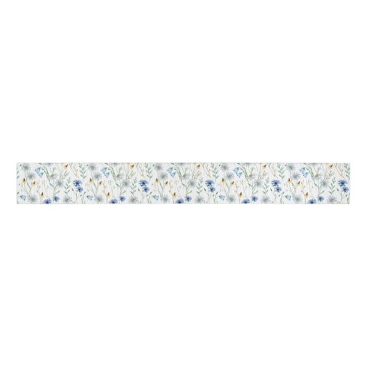 Wilde bloemen grosgrain lint (Voorkant)