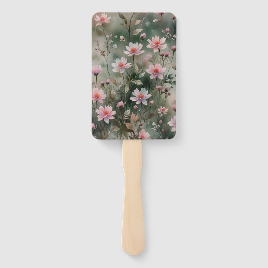  wilde bloemen handwaaier (Achterkant)