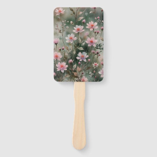  wilde bloemen handwaaier (Voorkant)