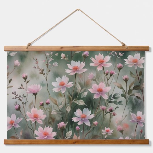  wilde bloemen hangend wandkleed (Voorkant)