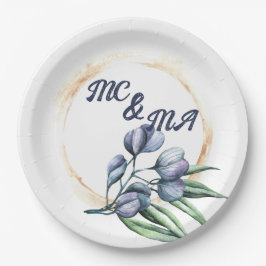 Wilde Bloemen Harmonie Maatwerk Bloemen Feestbord Papieren Bordje