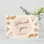 Wilde bloemen Hartelijk dank voor de cadeautjes Ka Bedankkaart (Staand voorkant)