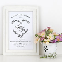 Wilde bloemen Harttranen van het Joy Wedding Quote