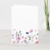 wilde bloemen Heilig Kruis Bedankkaart (Achterkant)