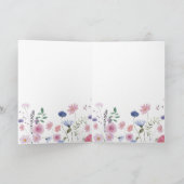 wilde bloemen Heilig Kruis Bedankkaart (Binnen)