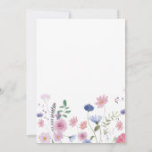 wilde bloemen Heilige Kruis dank je kaart (Achterkant)