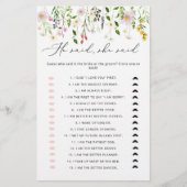 Wilde bloemen Hij zei dat ze vrijgezellenfeest wil (Voorkant)