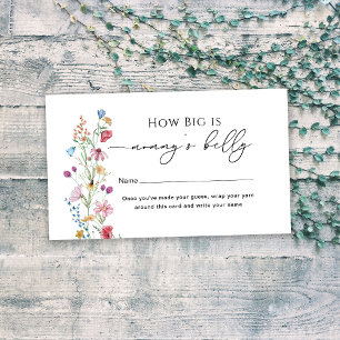 Wilde Bloemen Hoe Groot is Mama's Buik Informatiekaartje